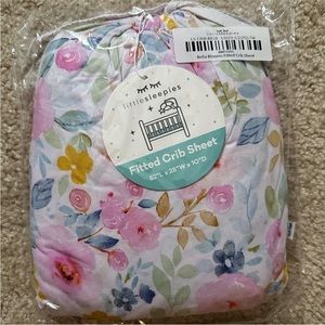NIB Little Sleepies Bella Blooms Crib Sheet